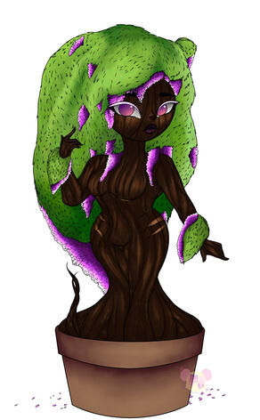 Materials: 15.75 x 19.69 inches, Procreate This picture was one of the projects for Portfolio Essential. The theme was around women’s body insecurity and to show the process of healing by representing a tree, which is what the tree is known for.